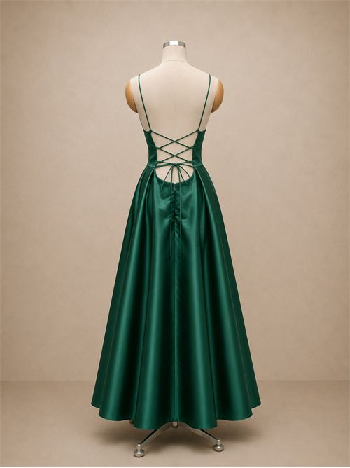 abito whitney stringato G FOR GIULSIE | LUX041FOREST GREEN